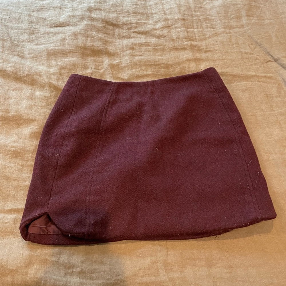 Maroon Top Shop Skirt